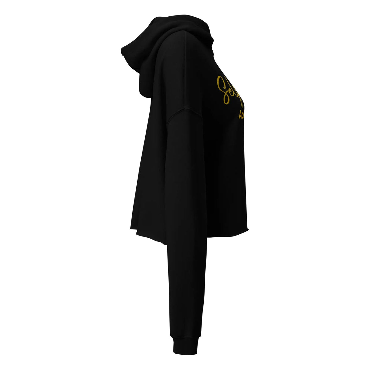 Women's Raw-Hem Crop Hoodie
