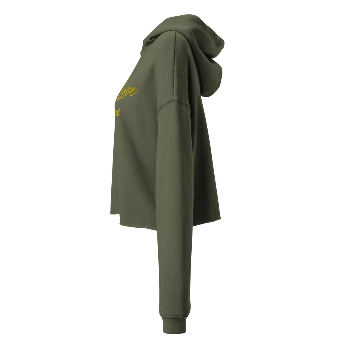 Women's Raw-Hem Crop Hoodie