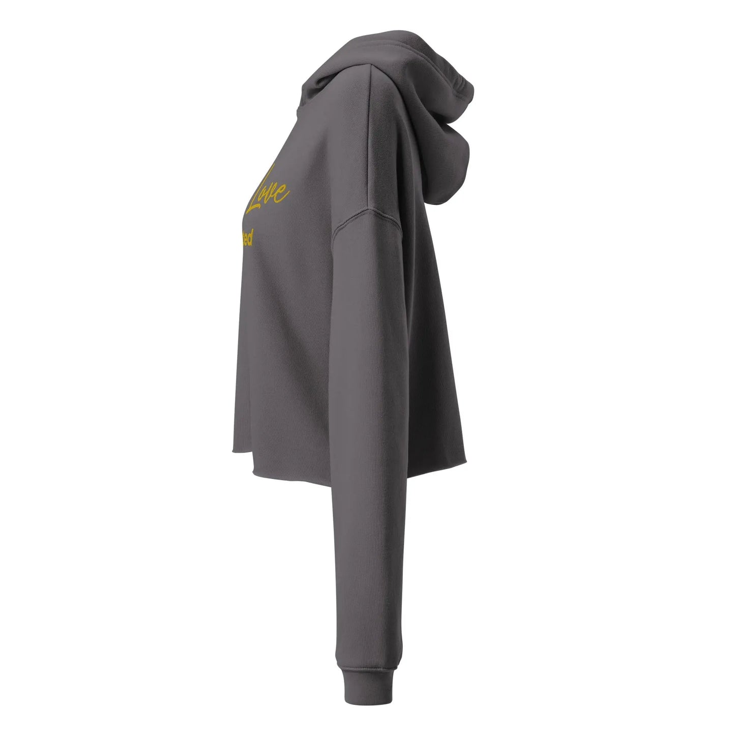 Women's Raw-Hem Crop Hoodie